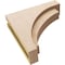Ekena Millwork 5"W x 20"D x 20"H Thin Rivera Rough Cedar Woodgrain TimberThane Corbel, Primed Tan CORUR05X20X20RIVRCPR - alternate 4